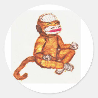 Zenmonk5h2o-Aufkleber Runder Aufkleber