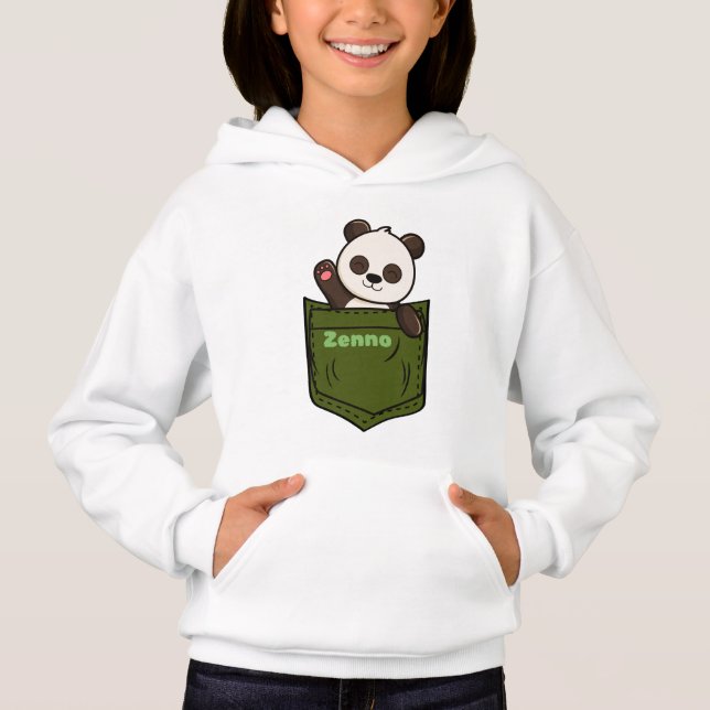 Zenno Niedlich Panda Hoodie (Vorderseite)