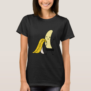 Zensored Yellow Banana Print Fruits T-Shirt