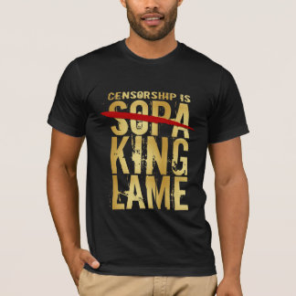 Zensur ist SOPA KÖNIG LAME T-Shirt