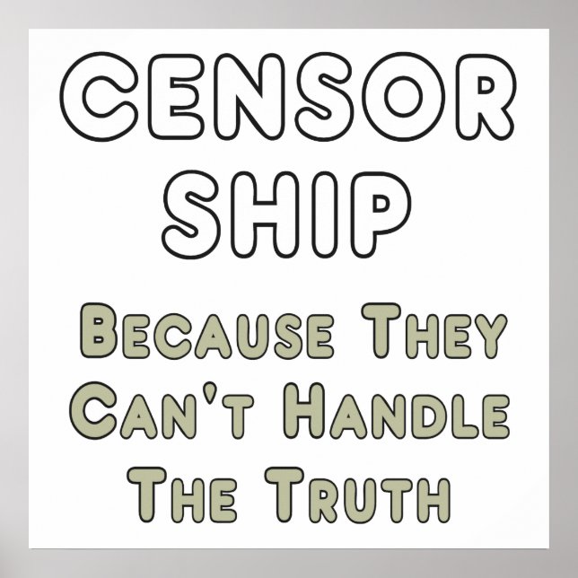 Zensur Poster (Vorne)