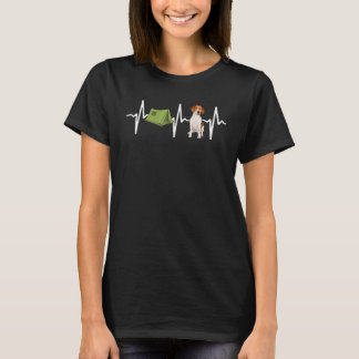 Zent Camping Harrier Heartbeat Dog T-Shirt