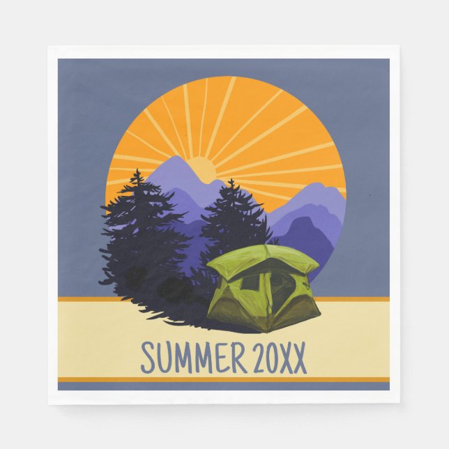 Zent Camping Paper Napkin Serviette (Vorderseite)