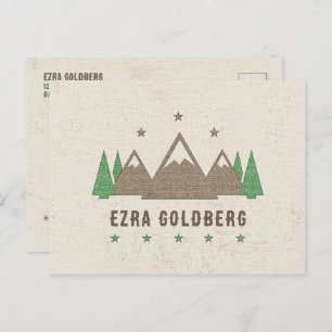 Zent Leinwand Camping Bar Mitzvah Vielen Dank Postkarte