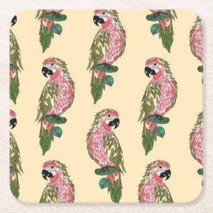 Zentangle Art plappert 2 nach Rechteckiger Pappuntersetzer