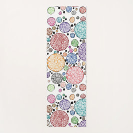 Zentangle circles pattern yogamatte