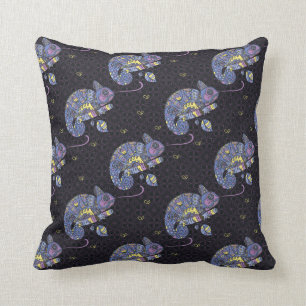 Zentangle Eidechse Kissen