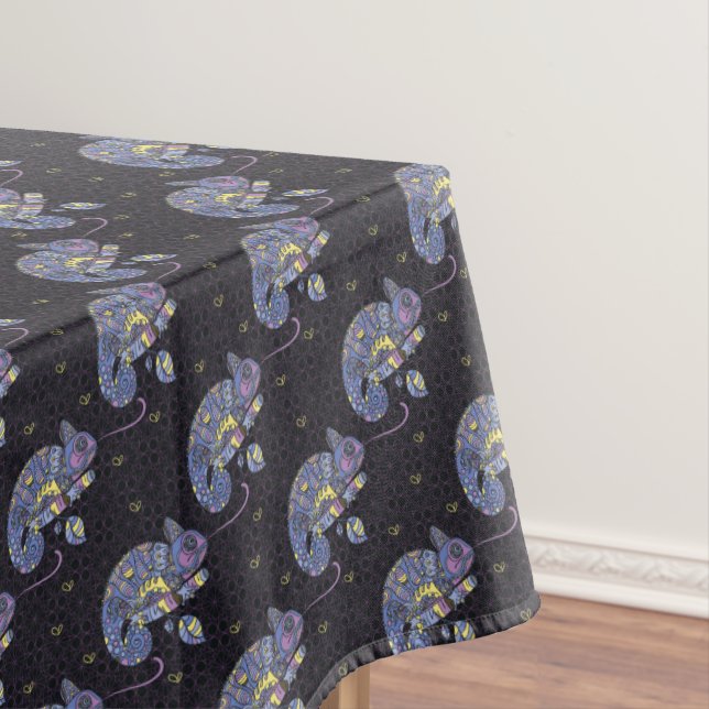 Zentangle Eidechse Tischdecke (Beispiel)