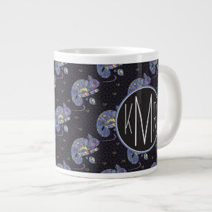 Zentangle  Monogramm Jumbo-Tasse