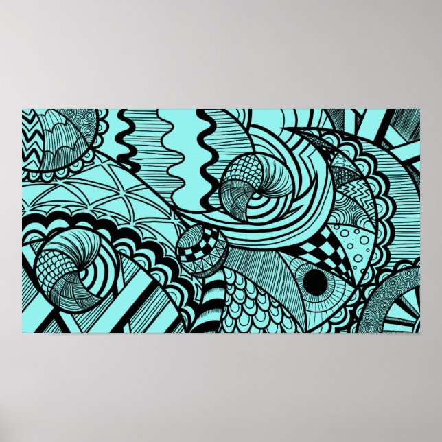 Zentangle Wall Poster (Vorne)