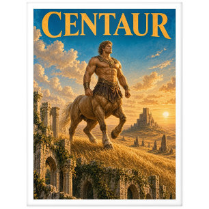 Zentauer, Gothic Fantasy Monster Postkarte