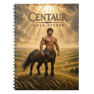 Zentaur Gold Steppe Dark Cinema Notizblock
