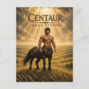 Zentaur Gold Steppe Dark Cinema Postkarte