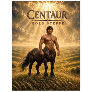 Zentaur Gold Steppe Dark Cinema Postkarte