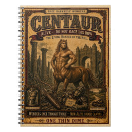 Zentaur, Vintage-Zirkusmonster Notizblock