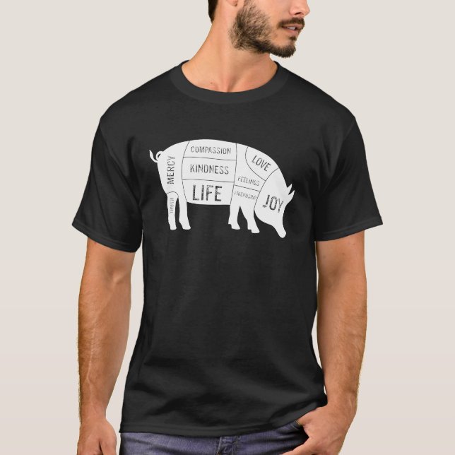 Zentiente Tiere, Freude Liebe Mitgefühl Freundlich T-Shirt (Vorderseite)