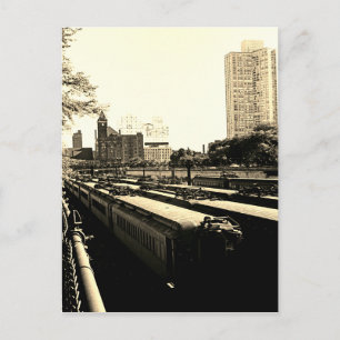 Zentral Bahnhof Chicago ICRR 1969 Postkarte