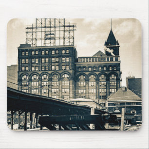 Zentral-Bahnhofsbahnhof Chicago ICRR 1960er Mousepad