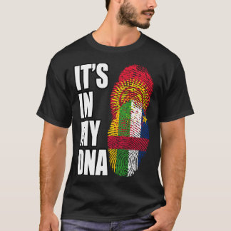 Zentralafrikanisch und Kirgisistan - Mischung von T-Shirt