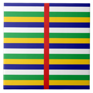 Zentralafrikanische Republik Flagge Streifen Land Fliese