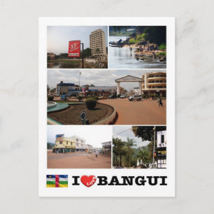 Zentralafrikanische Republik - I Liebe Bangui - Postkarte