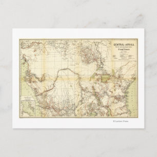 ZentralafrikaPanoramakarte Zentralafrika Postkarte