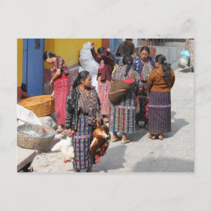 Zentralamerika-Markt - Guatemaltekischer Markt Postkarte