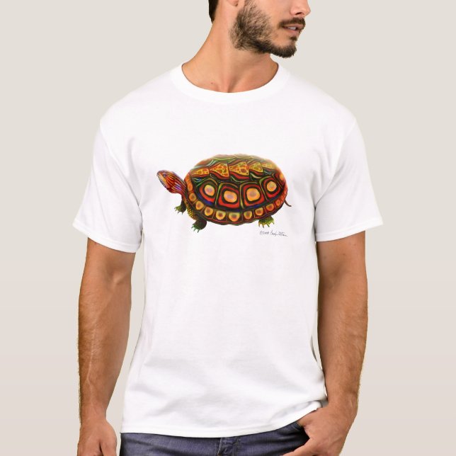 Zentralamerikanische hölzerne Schildkröte T-Shirt (Vorderseite)