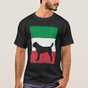 Zentralasiatischer Shepherd Hund Italien Flagge It T-Shirt