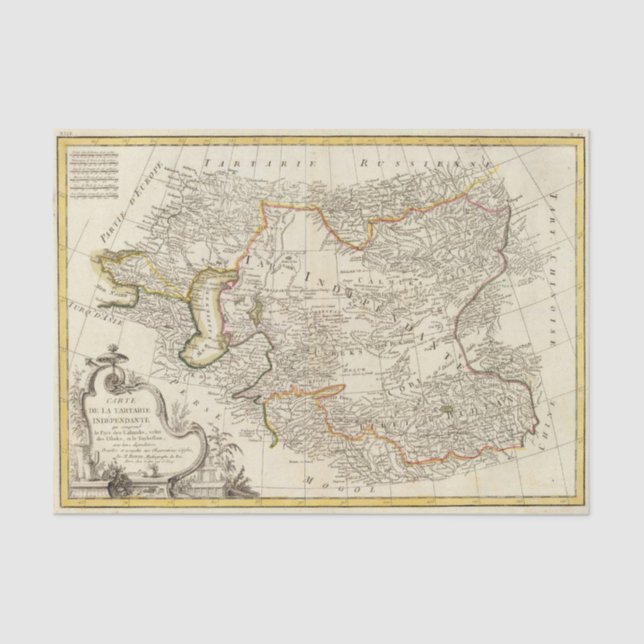 Zentralasien Seidenpapier (Vorderseite)