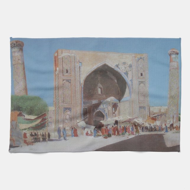 Zentralasien Stadt Samarkand Geschirrtuch (Horizontal)