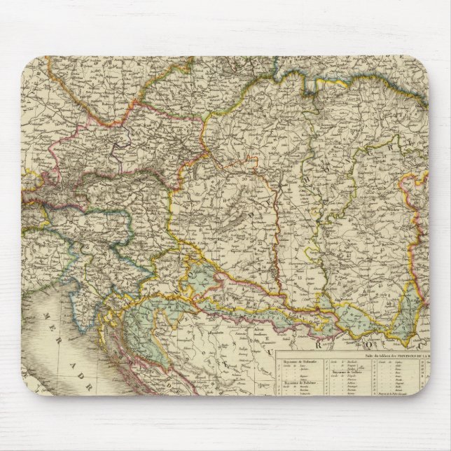 Zentralbalkan-Halbinsel Österreich Ungarn Mousepad (Vorne)