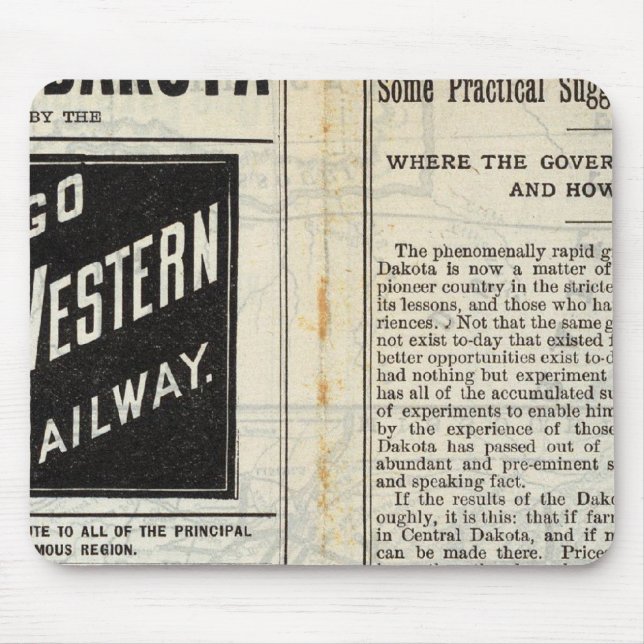 Zentraldakota Mousepad (Vorne)