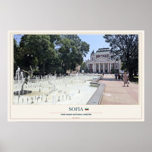 Zentrale Mineralbäder in Sofia Poster (Vorne)