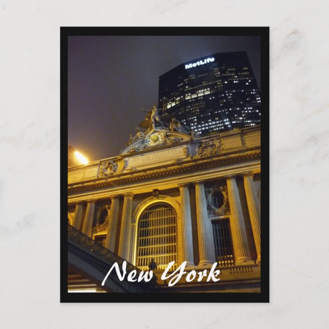 zentrale Nyc Postkarte (Vorderseite)