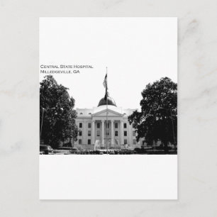 ZENTRALE STAAT HOSPITAL - MILLEDGEVILLE, GEORGIEN POSTKARTE