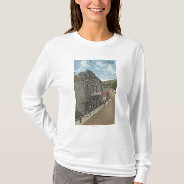 Zentrale Stadt, Colorado - Stadt-Opernhaus T-Shirt (Vorderseite)