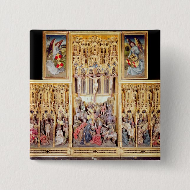 Zentraler Abschnitt des Ambierle Altarpiece Button (Vorderseite)