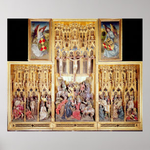 Zentraler Abschnitt des Ambierle Altarpiece Poster