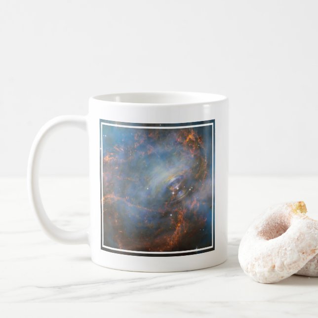 Zentraler Neutronenstern im Krabbennebel. Kaffeetasse (Mit Donut)