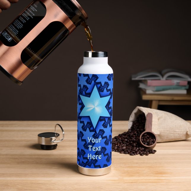 Zentraler Stern Trinkflasche (Kaffee (gedreht))