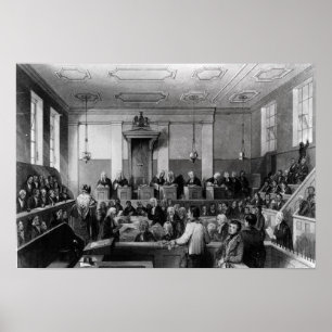 Zentraler Strafgerichtshof, das alte Bailey Poster