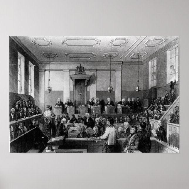 Zentraler Strafgerichtshof, das alte Bailey Poster (Vorne)