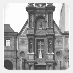 Zentraler Teil der � Quadratischer Aufkleber