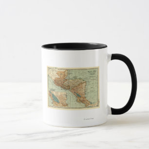 Zentrales AmericaPanoramic MapCentral Amerika 2 Tasse