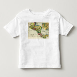 Zentrales AmericaPanoramic MapCentral Amerika Kleinkind T-shirt