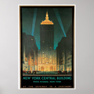 Zentrales Gebäude New York, im Februar 1930 Poster