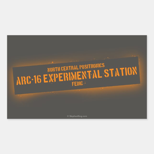 Zentrales Nordpositronics Rechteckiger Aufkleber (Vorderseite)