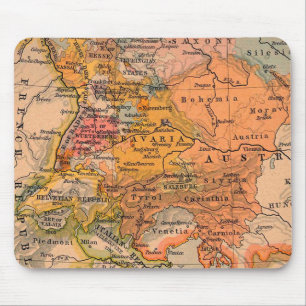 Zentraleuropa Antike Karte Mousepad