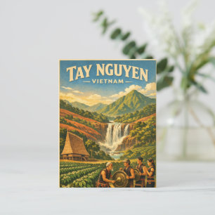 Zentralhochland (Tay Nguyen), Vietnam, Reise Postkarte